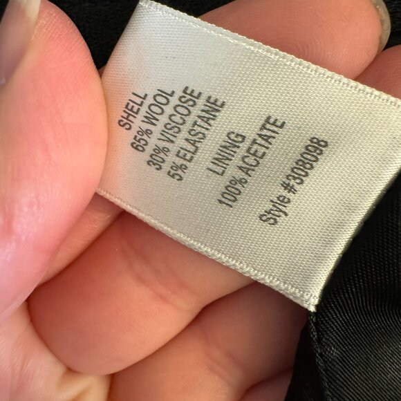 Witchery Military Jacket wool blend Womens Medium Black - Picture 7 of 9